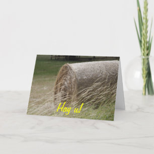 Hay bales, Hay u! Card