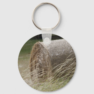 Hay bales key ring