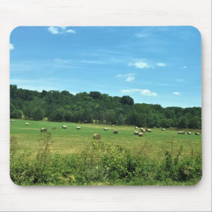 Hay Bales, Wytheville, Virginia Mouse Mat