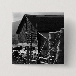 Hay Barn 15 Cm Square Badge