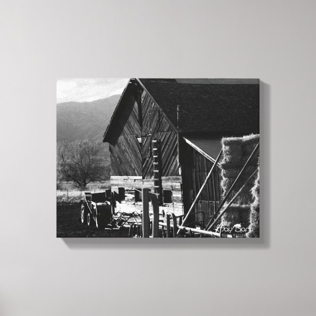 Hay Barn Canvas Print (Front)