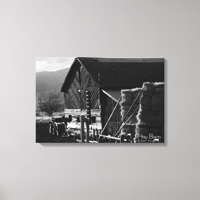 Hay Barn Canvas Print (Front)