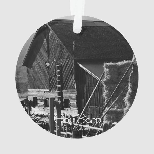Hay Barn Ornament (Back)