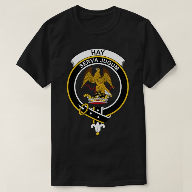 Hay Crest Tartan Clan Scottish Clan T-Shirt (Design Front)