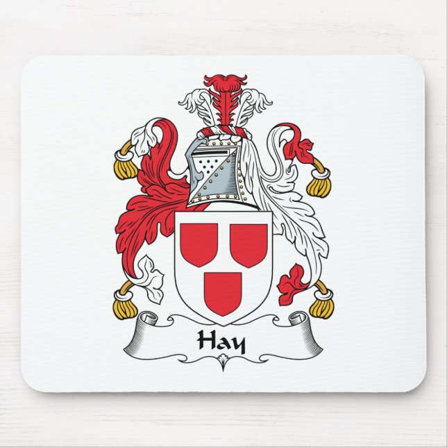 Hay Family Crest Mouse Mat (Front)