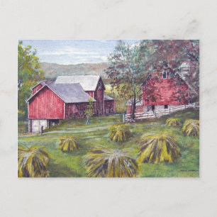 Hay Farm Bundles- postcard