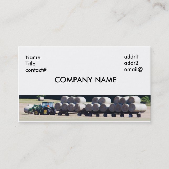 hay farmer business card (Front)