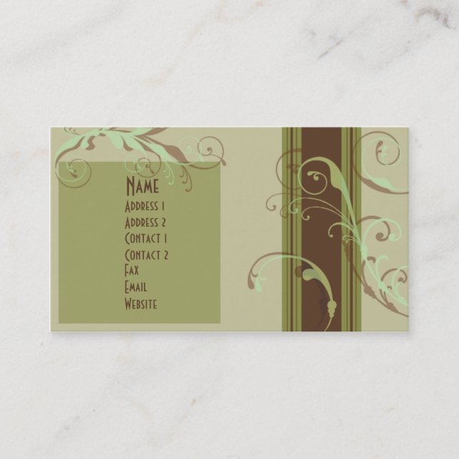 Hay Field Business Card (Front)