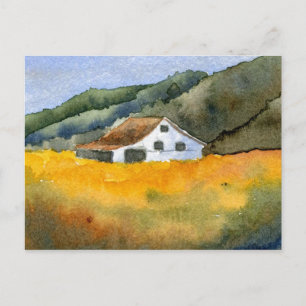 "Hay Field" Country Roads Postcard