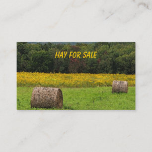 Hay for Sale Business Card