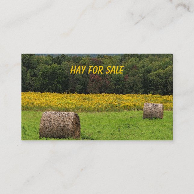 Hay for Sale Business Card (Front)