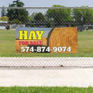 Hay For Sale Custom Banner