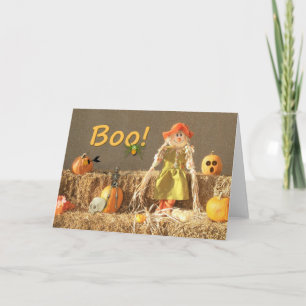 Hay Girl-Boo-Card Card