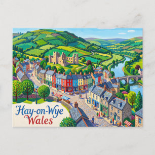 Hay-on-Wye Wales Postcard