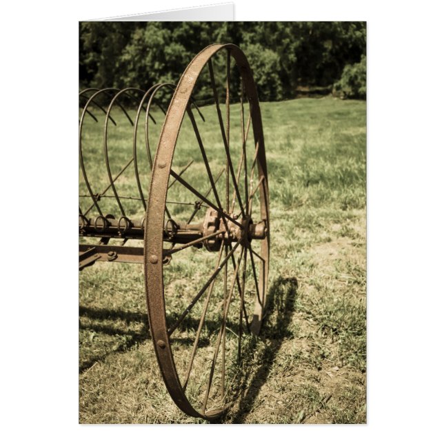 Hay Rake Wheel Aged (Front)