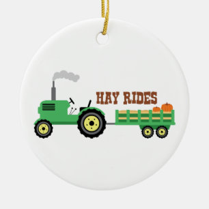 Hay Rides Ceramic Tree Decoration
