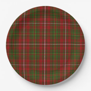 Hay Scottish Clan Tartan Plaid Pattern Paper Plate