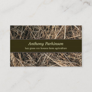 hay straw business card