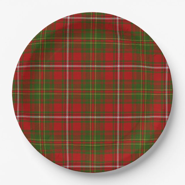 Hay Tartan Paper Plate (Front)