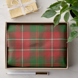 Hay tartan red green plaid tissue paper