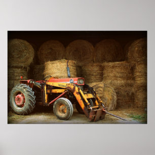 hay tractor poster