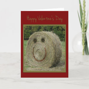 Hay Valentine Holiday Card