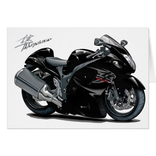 Hayabusa Black Bike Card