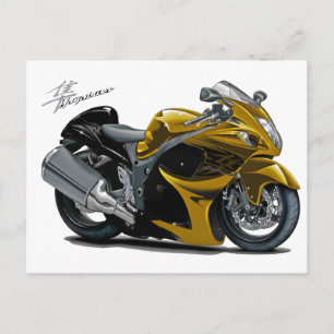 Hayabusa Gold Bike Postcard