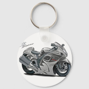 Hayabusa Grey Bike Key Ring