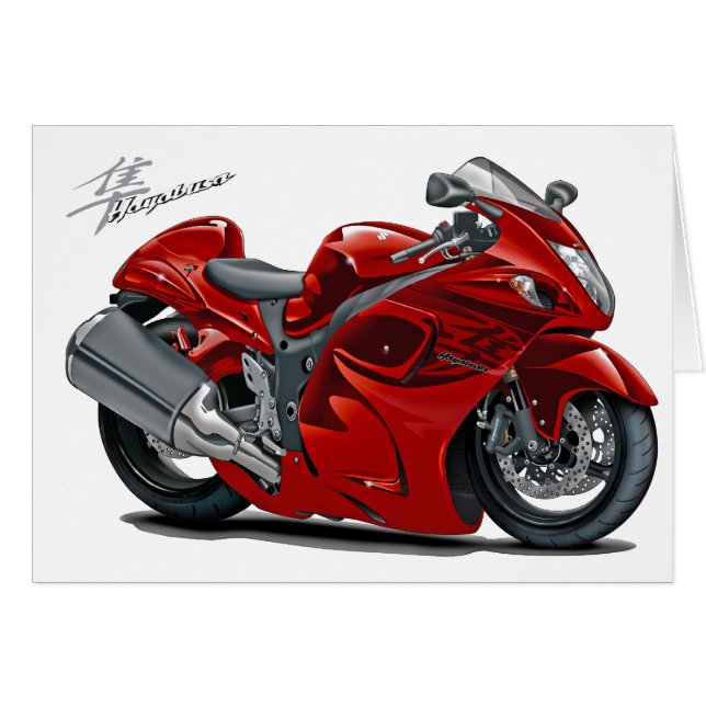 Hayabusa Red Bike (Front Horizontal)