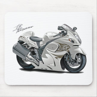 Hayabusa White Bike Mouse Mat