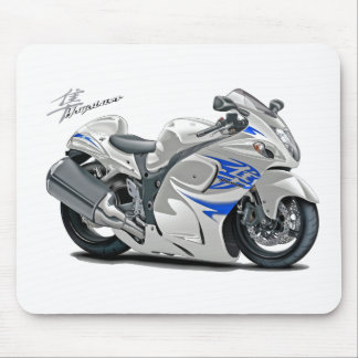 Hayabusa White-Blue Bike Mouse Mat