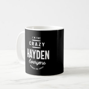 Hayden Personalised Name Birthday Gift Coffee Mug