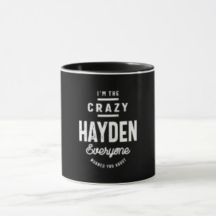 Hayden Personalised Name Birthday Gift Mug