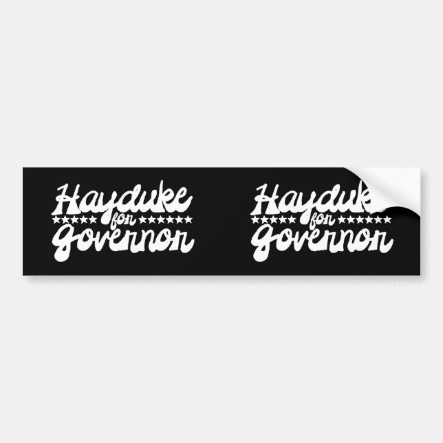 Hayduke for Governor Bumper Sticker (Front)