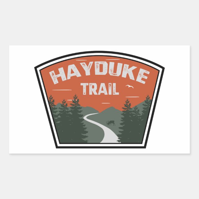Hayduke Trail Rectangular Sticker (Front)