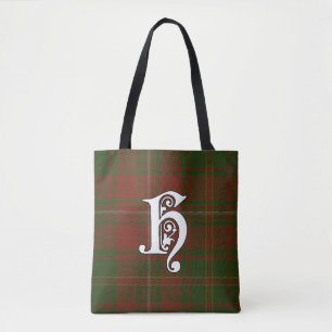 Hayes Clan Tartan Monogram Tote Bag
