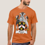 Hayes Coat of Arms Family Crest  T-Shirt<br><div class="desc">Hayes Coat of Arms Family Crest  .Check out our family t shirt selection for the very best in unique or custom,  handmade pieces from our shops.</div>