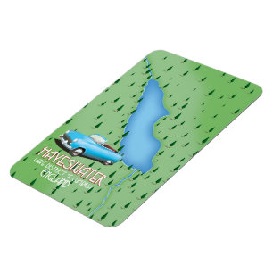 Hayeswater Lake District map travel poster Magnet