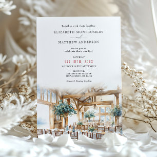 Hayfield Barn Wedding Destination NY Maplecrest Invitation