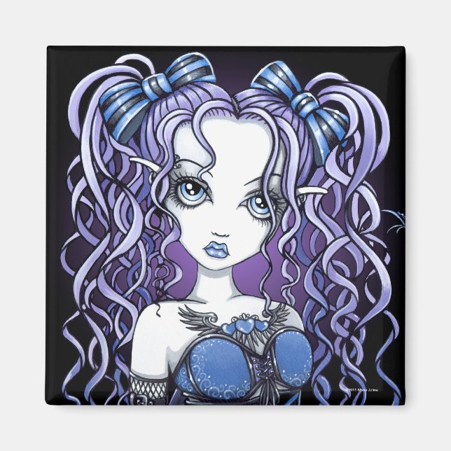 "Haylee" Gothic Couture Butterfly Fairy Magnet (Front)