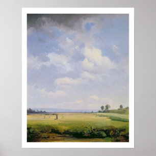 Haymaking, 1838 (oil on canvas) poster