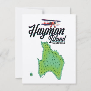 Hayman Island Vintage travel map.