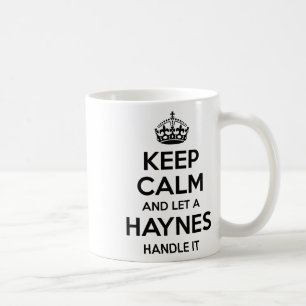 Haynes Funny Surname Family Tree Birthday Reunion Coffee Mug