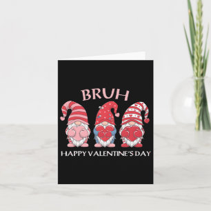 Hayppy Valentine's Day Boxing Gnomes Hearts Men Wo Card