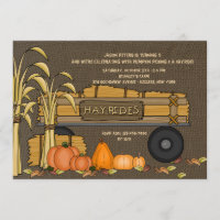 Hayrides for Sale Invitation
