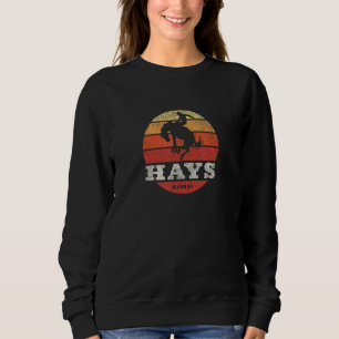 Hays KS Vintage Country Western Retro Sweatshirt