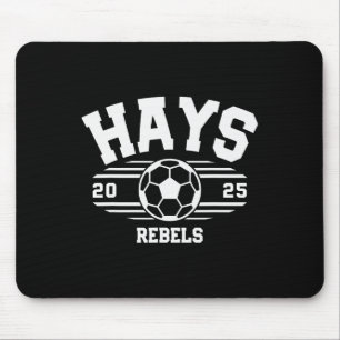 Hays Rebels Soccer Byll 2025  Mouse Mat