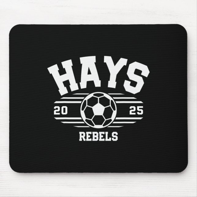 Hays Rebels Soccer Byll 2025  Mouse Mat (Front)