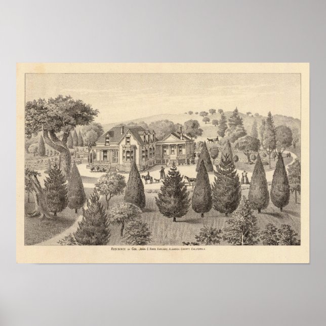 Hays residence, Oakland, Alameda Co Poster (Front)